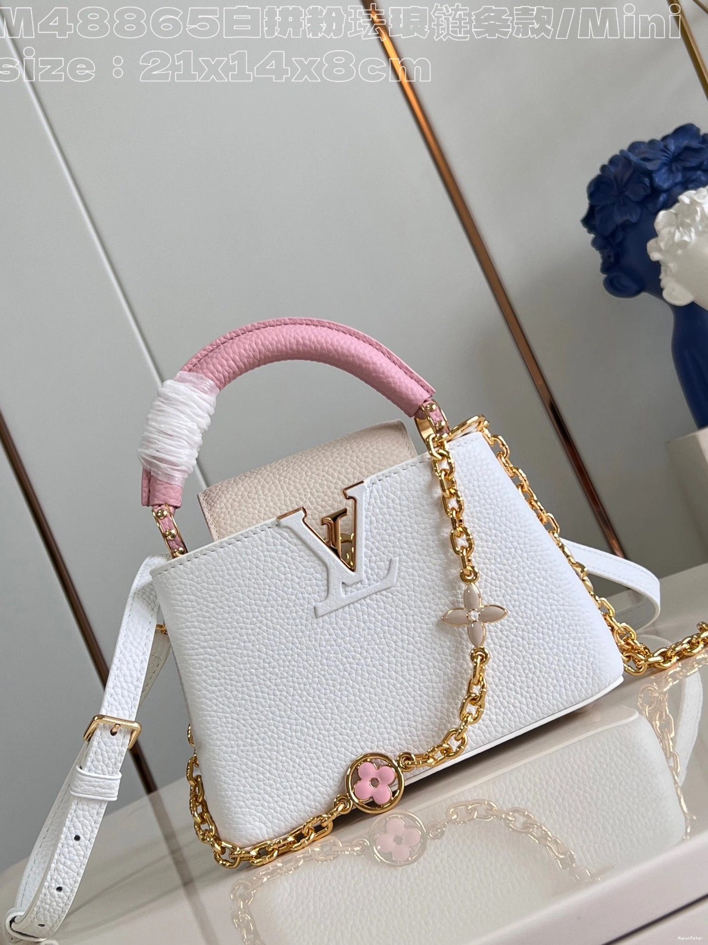 CAPUCINES LOUIS MINI-21*14*8CM VUITTON 0708